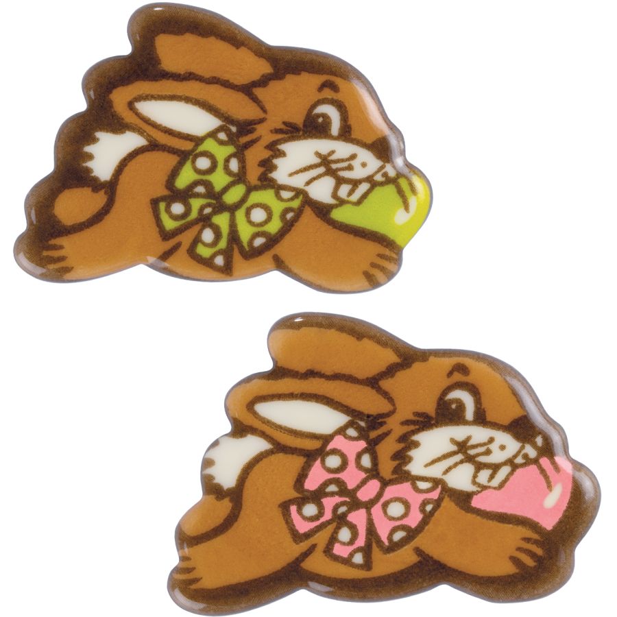 2 Lapins (4,2 cm) - Chocolat Blanc