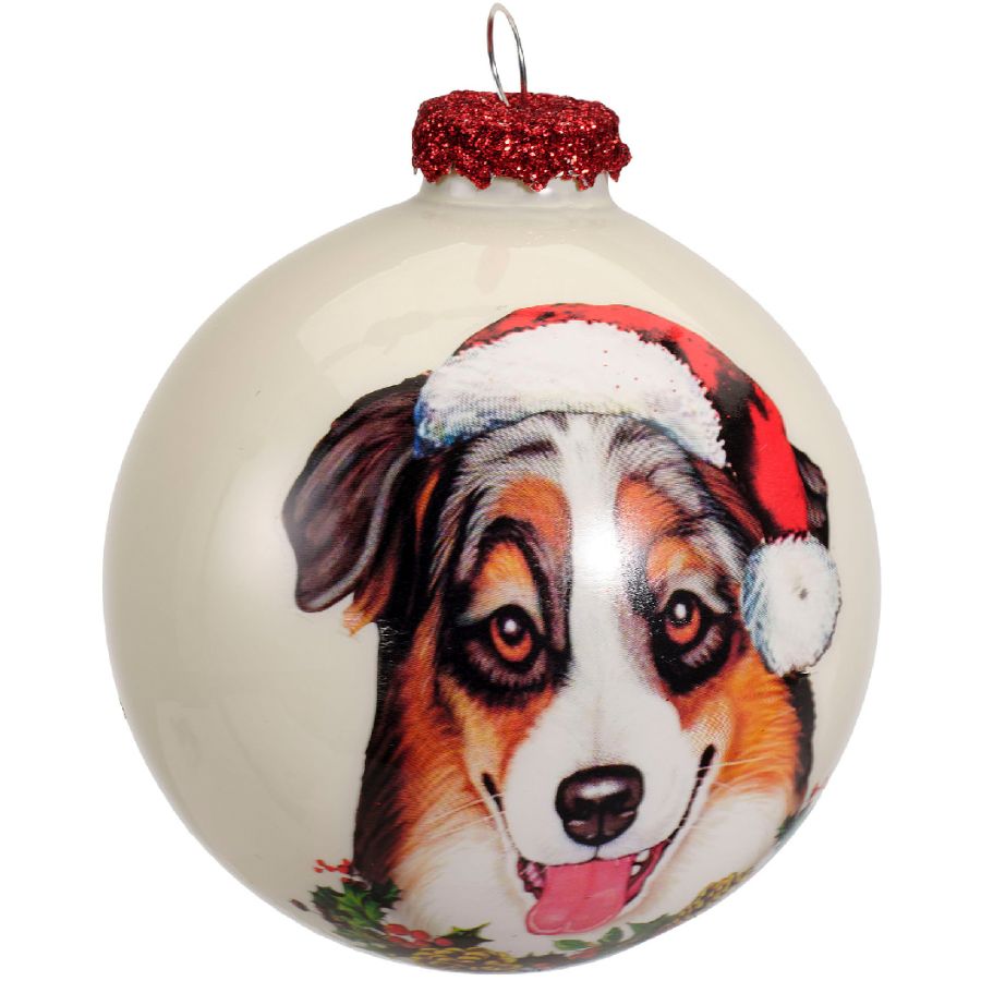 1 Boule de Noël - Chien - Berger Australien