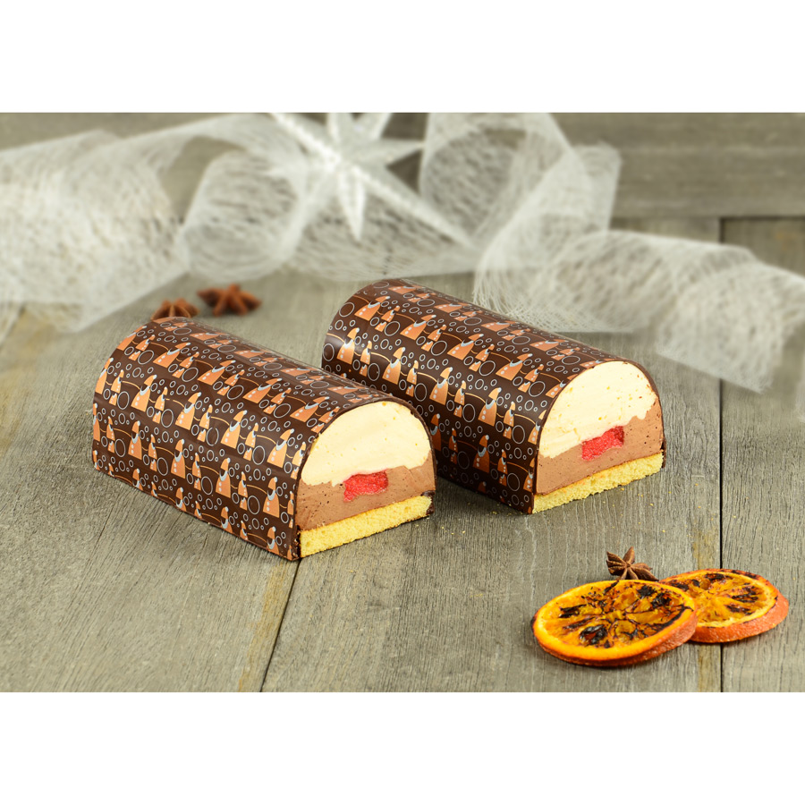 Moule Bûche de Noël Plastique (26 x 8 cm) - Annikids