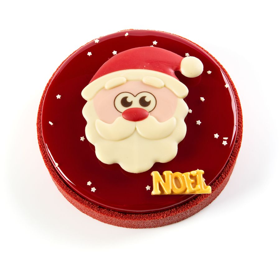 Tête de Père Noël 10 cm - Chocolat Blanc pour l'anniversaire de votre enfant  - Annikids