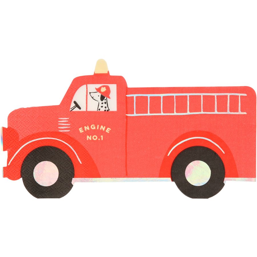 Lot De 12 Porte-clés Camion De Pompiers - Décorations Fête Thème Pompier, Anniversaire Enfant