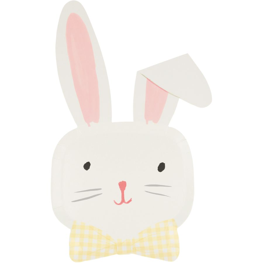 8 Assiettes Tête de Lapin