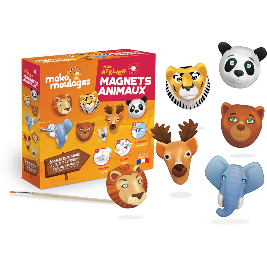 Kit Créatif Mon Atelier Magnets Animaux - Mako Moulages pour l'anniversaire  de votre enfant - Annikids