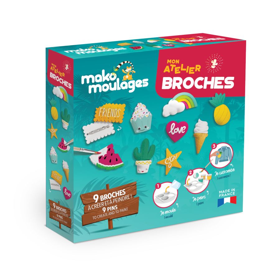 Kit Créatif Mon Atelier Broches - Mako Moulages pour l'anniversaire de  votre enfant - Annikids