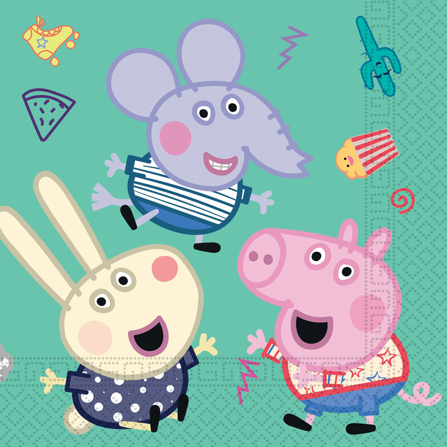 20 Serviettes en papier anniversaire Peppa Pig™ 33 x 33 cm : Deguise-toi,  achat de