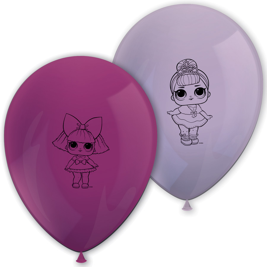 8 Ballons LOL Surprise Rose