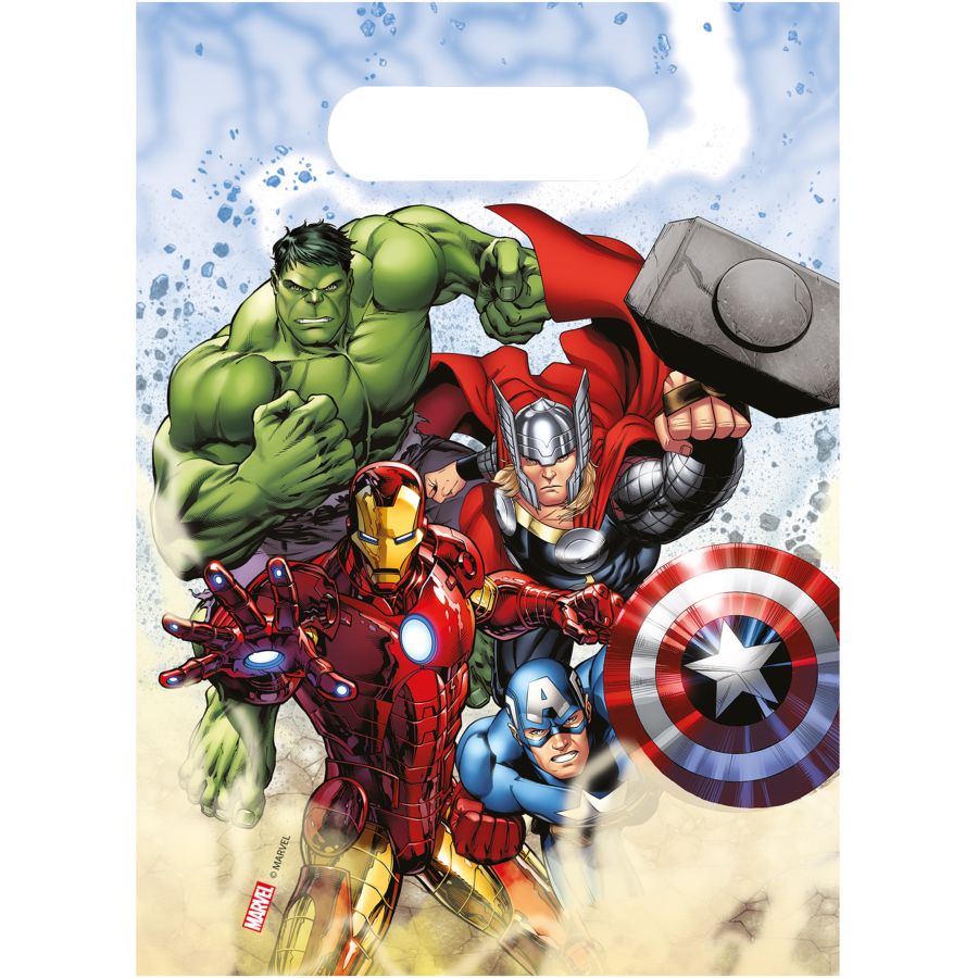 6 invitations Avengers pour l'anniversaire de votre enfant