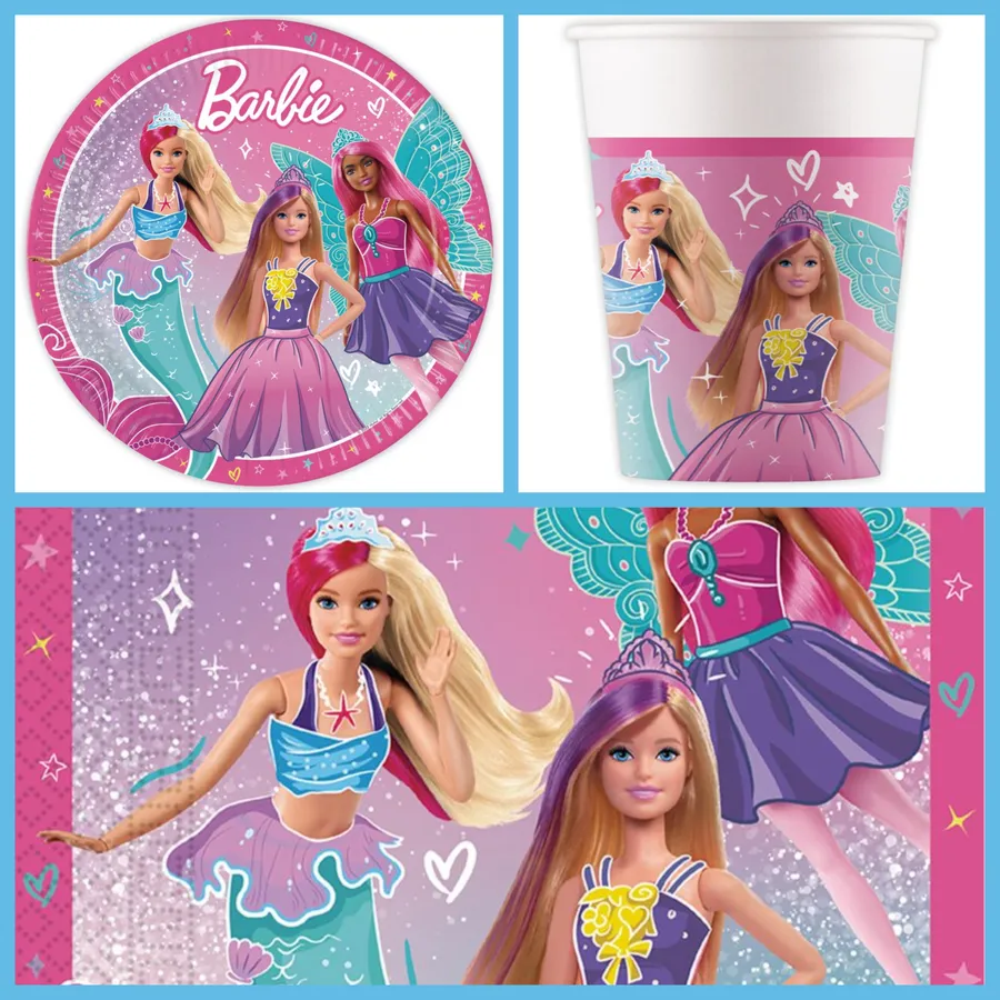 Boîte à fête Barbie Fantasy pour l'anniversaire de votre enfant - Annikids