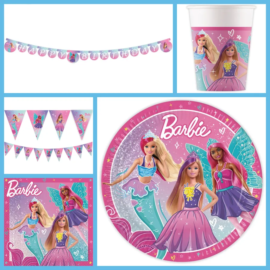 Grande Boîte à fête Barbie Fantasy pour l'anniversaire de votre