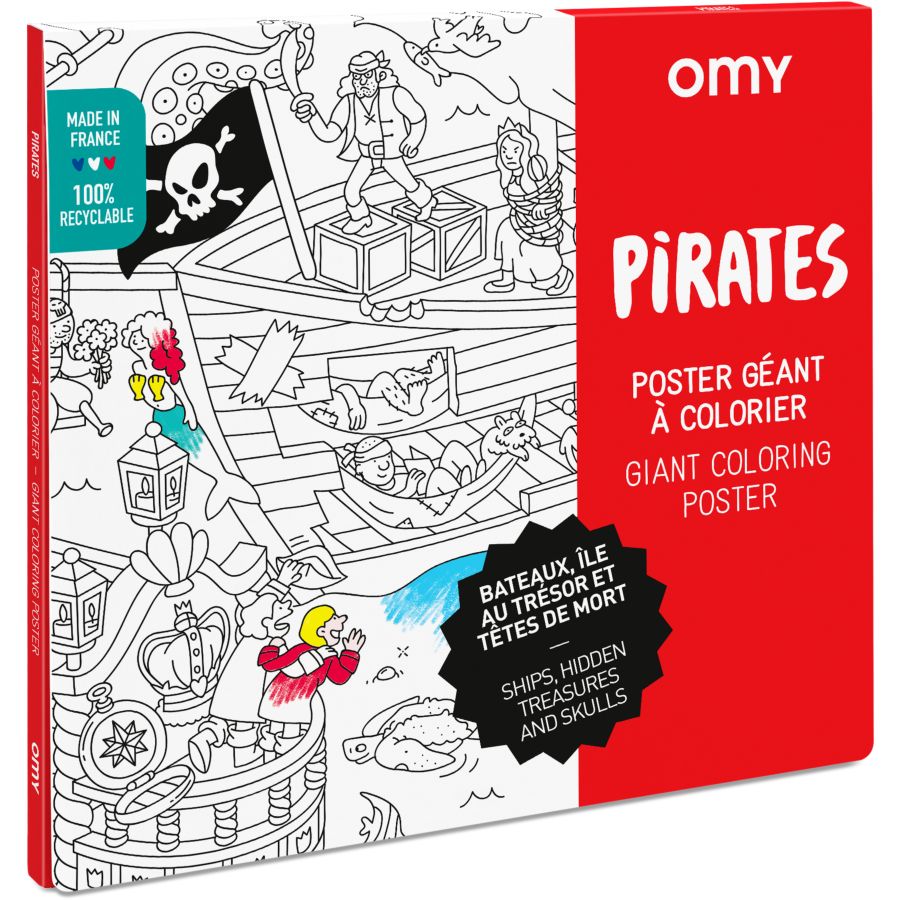 Poster Géant à Colorier - Pirates