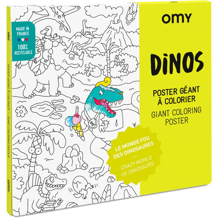 Poster Géant à Colorier - Dinos