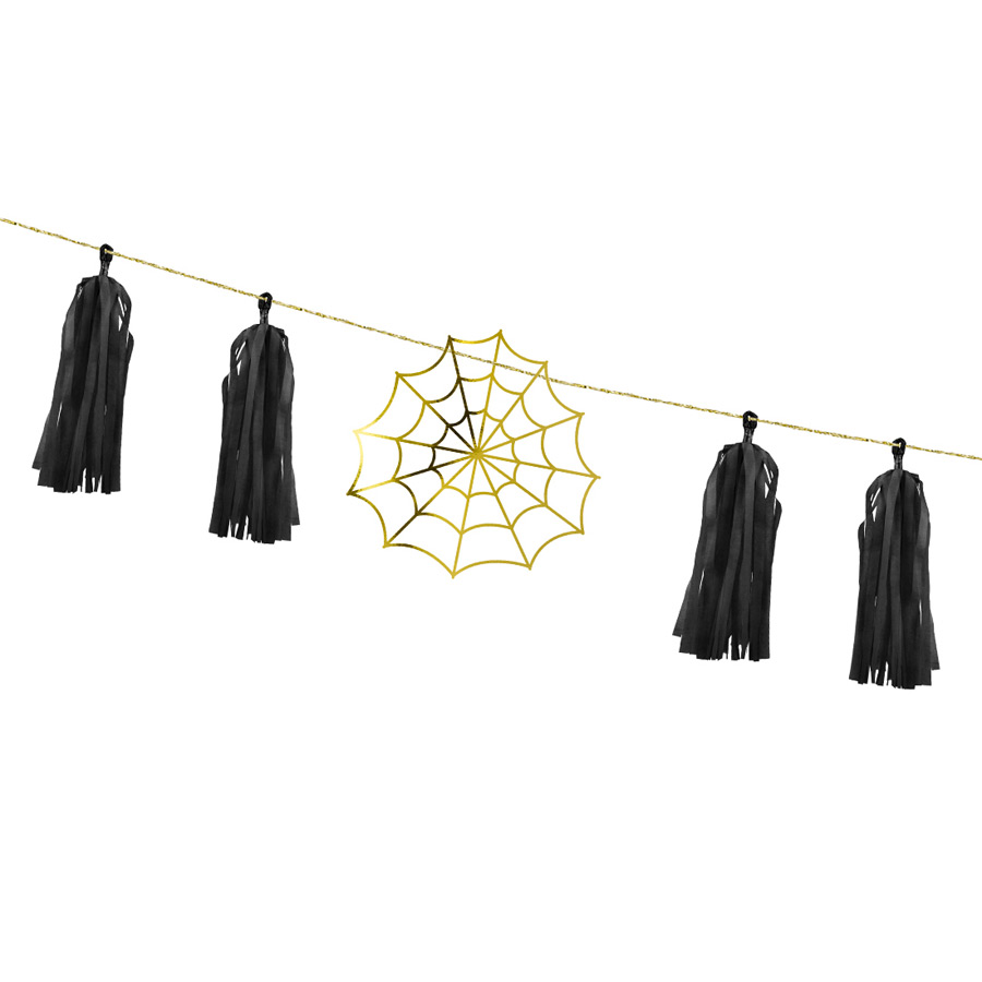 Guirlande Toile d'Araignée Gold - Tassels