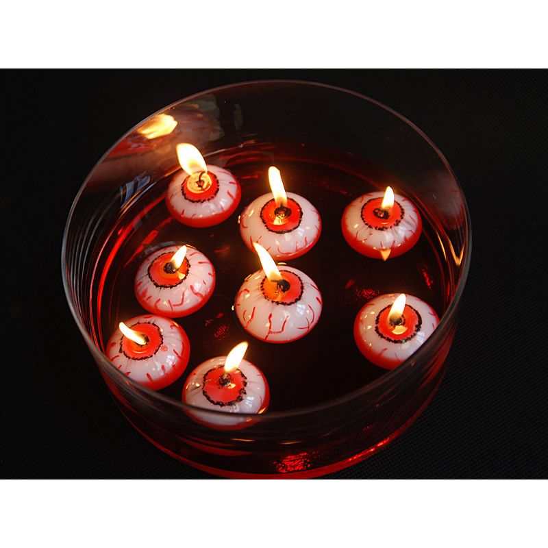 3 Bougies Flottantes - Oeil (4 cm) pour l'anniversaire de votre
