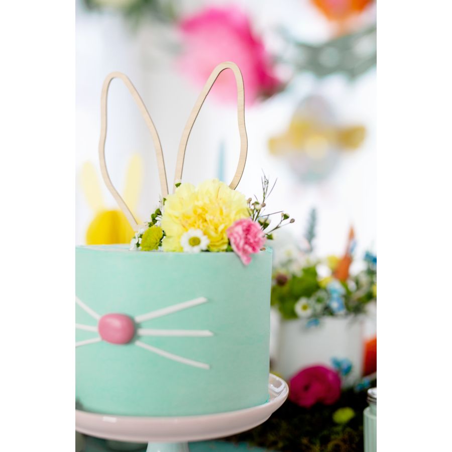Cake Toppers Oreilles de Lapin - Bois pour l'anniversaire de votre enfant -  Annikids