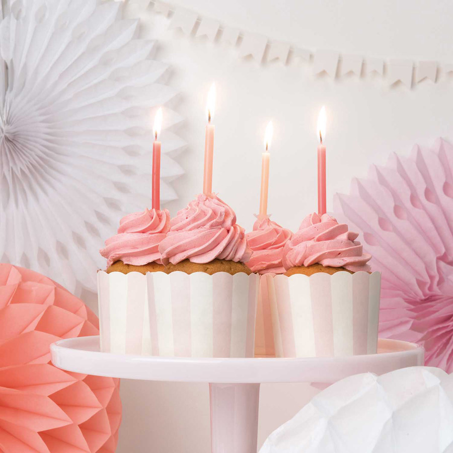 Kit 24 Bougies - Pastels Sorbet pour l'anniversaire de votre enfant -  Annikids