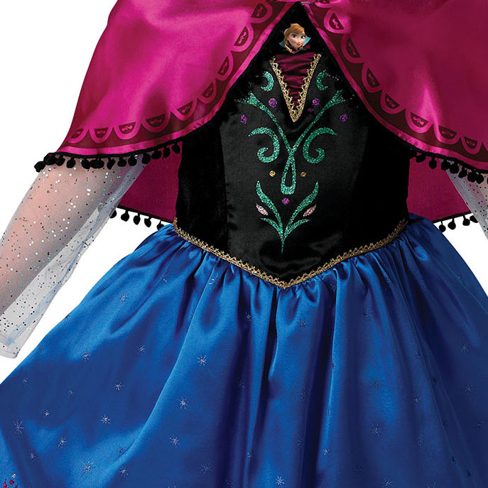 Déguisement Anna Luxe La Reine des Neiges Taille 7-8 ans pour  l'anniversaire de votre enfant - Annikids