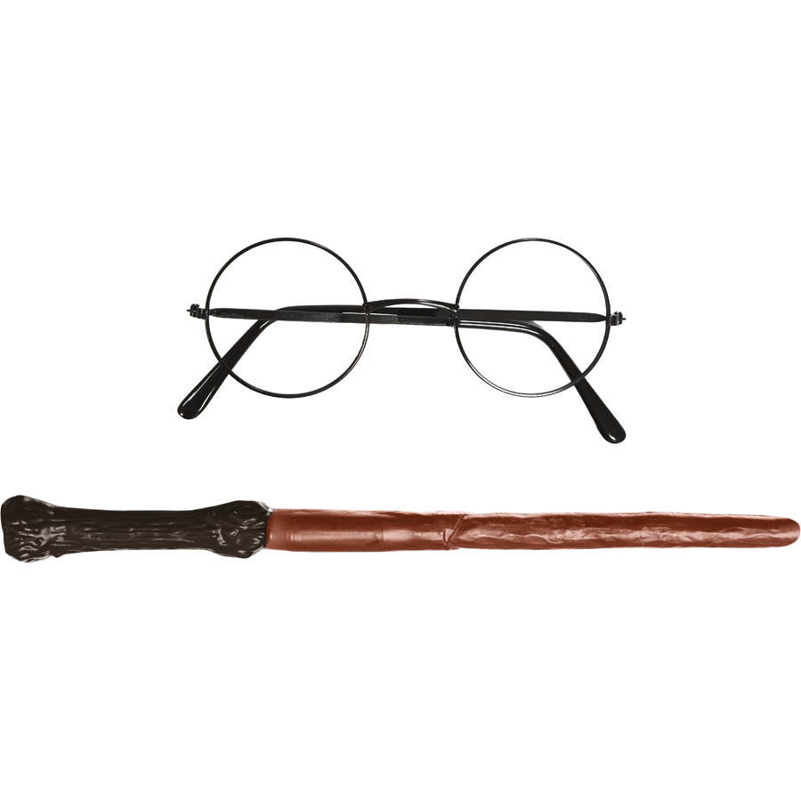 Kit Baguette et Lunette Harry Potter - Accessoire de déguisement - Achat &  prix