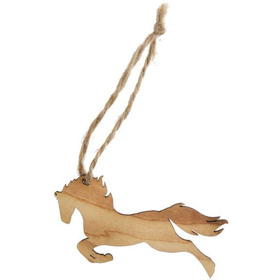 6 Etiquettes Equitation (7 cm) - Bois