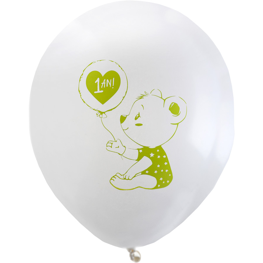 6 Ballons Anniversaire 1 An pour l'anniversaire de votre enfant