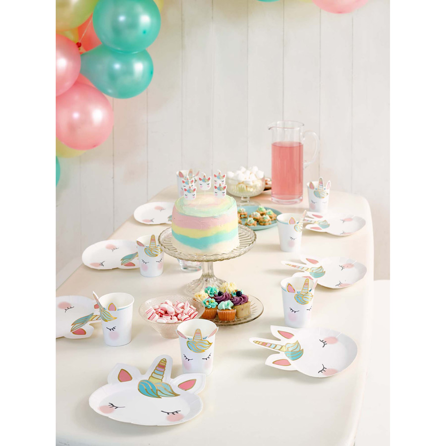 8 Gobelets Licorne Pastel Pour L Anniversaire De Votre Enfant Annikids
