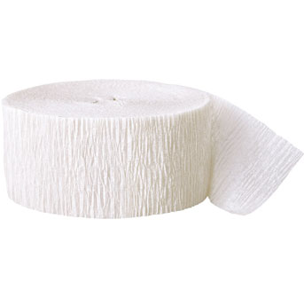 Ruban Crépon Blanc (24 m)