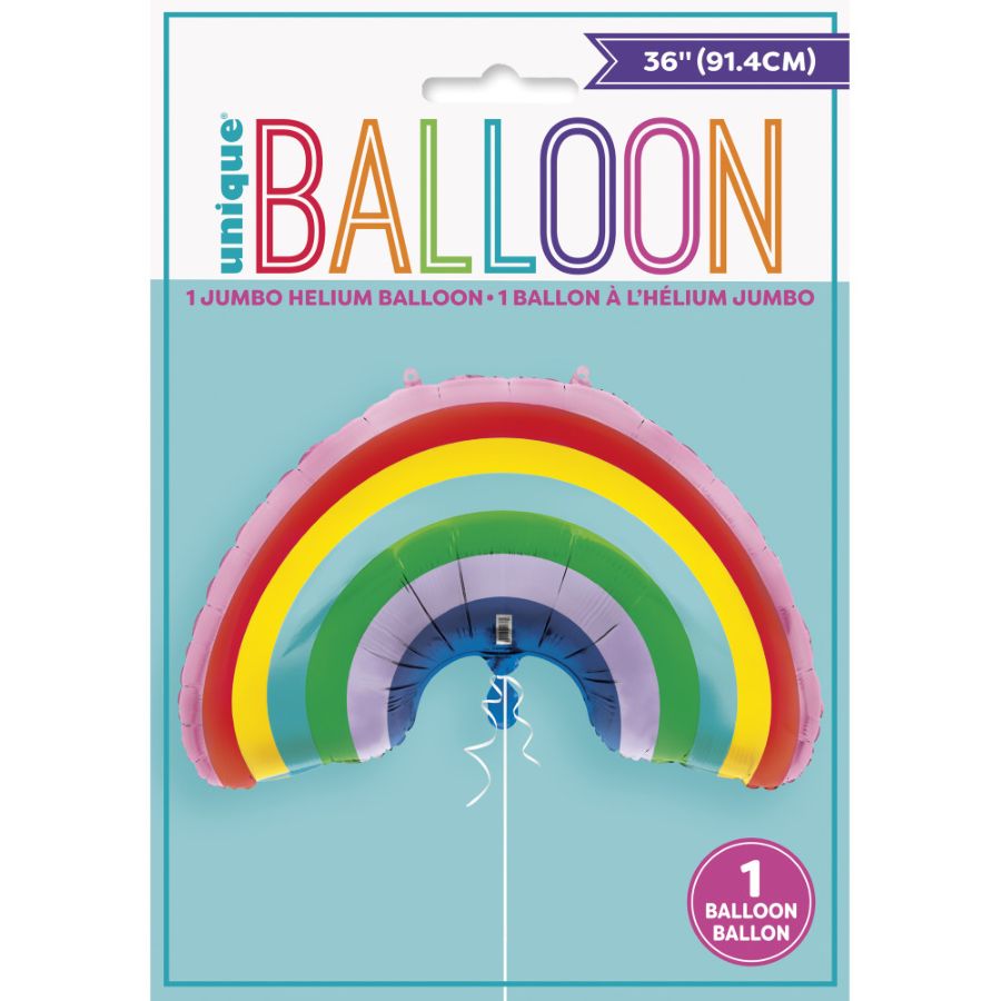 Ballon Géant licorne arc en ciel pour anniversaire