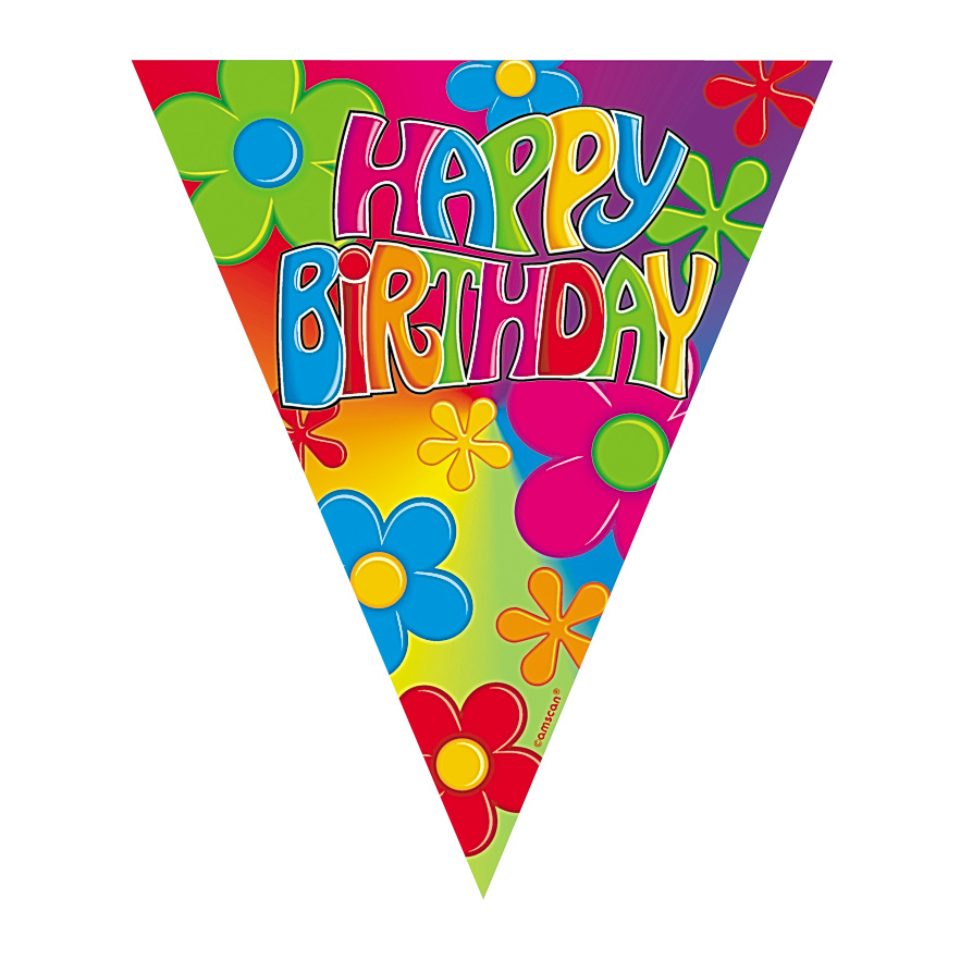 Guirlande fanions "Happy Birthday"