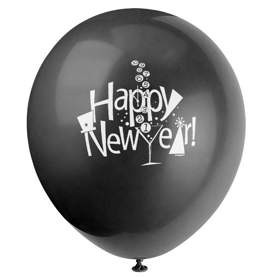 8 Ballons Happy New Year's
