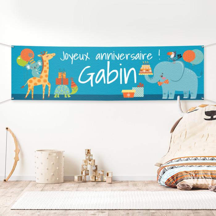 Carte Anniversaire 60 ans Jungle & Animaux