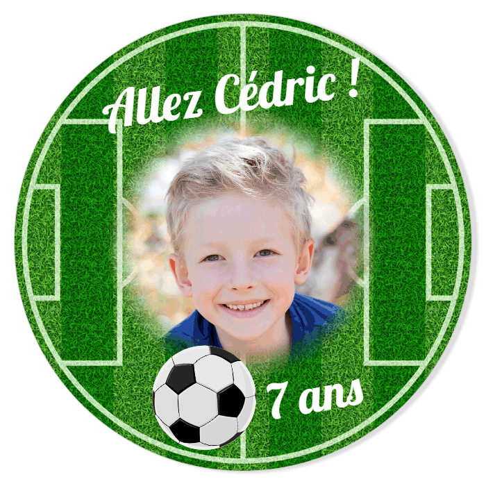 Fotocroc A Personnaliser Terrain De Foot Fondu Pour L Anniversaire De Votre Enfant Annikids