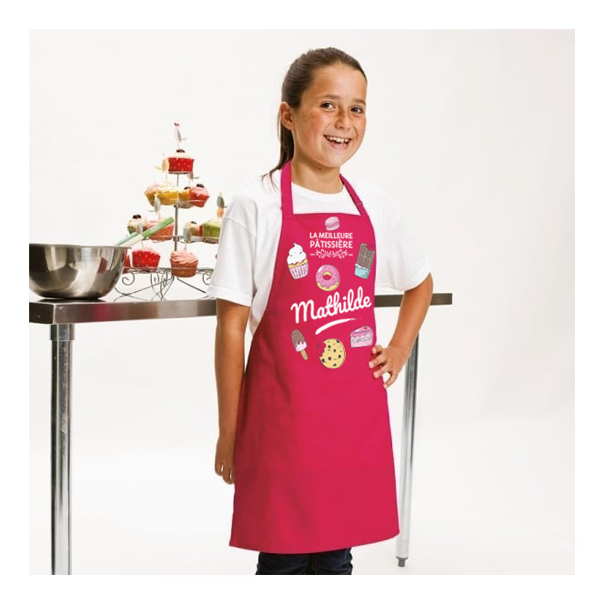 Tablier personnalisé dès 7 ans / Bio - Nos P'tits Chefs - Ecole de cuisine  pour enfants à Lyon