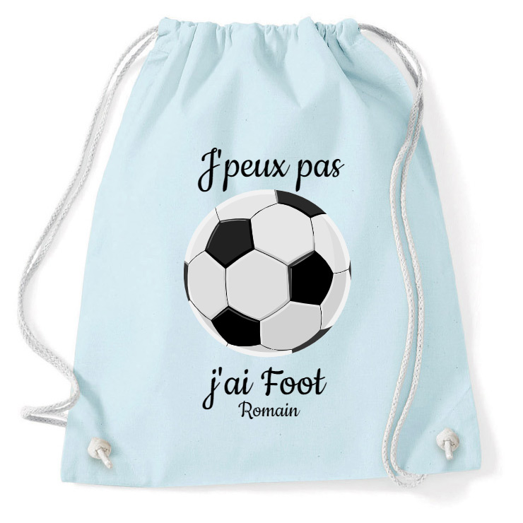 Sac à dos enfant personnalisé Ballon de foot - Bouille d'amour