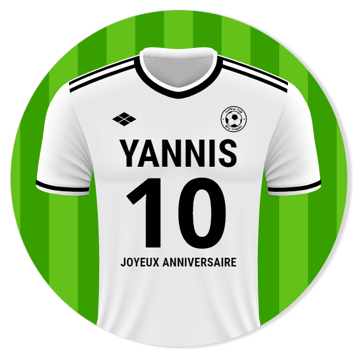 Fotocroc à personnaliser - Maillot de Foot pour l'anniversaire de