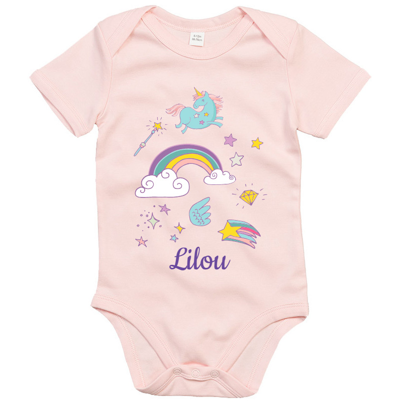 Body bébé à personnaliser - Rainbow