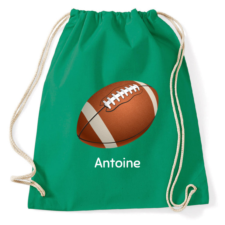 Sac d'activités à personnaliser - Ballon de rugby pour l'anniversaire de  votre enfant - Annikids