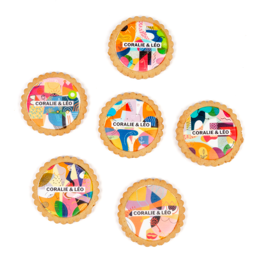 Biscuits personnalisés Collection Art - 6 Biscuits
