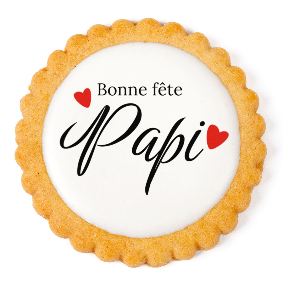 Biscuit personnalisé - Bonne fête Papi