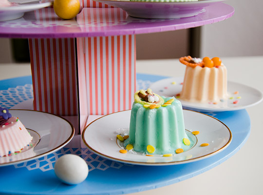 Nids de Panna Cotta pastels
