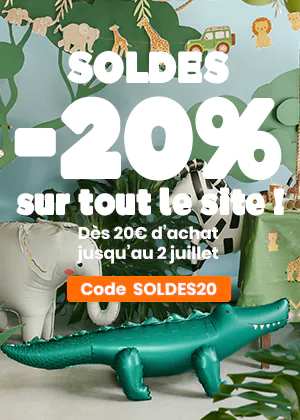 Soldes -20% sur tout le site