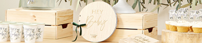 Thme d'anniversaire Botanical Hey Baby pour votre enfant