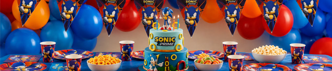 Th�me d'anniversaire Sonic Prime pour votre enfant
