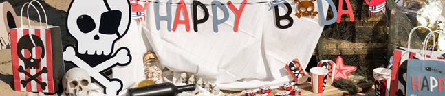 Th�me d'anniversaire Pirate Party pour votre enfant