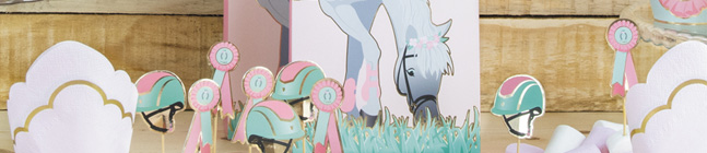 Th�me d'anniversaire Cheval d'Amour pour votre enfant