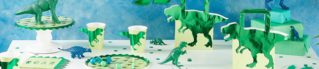 Thme d'anniversaire Dinosaures - Vert pour votre enfant