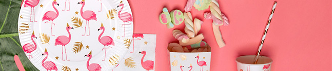 Thme d'anniversaire Flamant Rose pour votre enfant