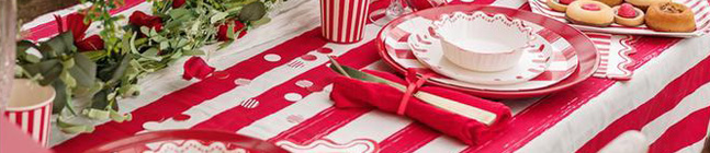 Thme d'anniversaire Mix&Match Rouge et Blanc pour votre enfant
