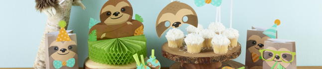 Thme d'anniversaire Paresseux Party pour votre enfant