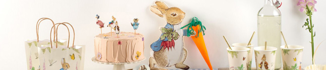 Thme d'anniversaire Pierre Lapin Dans le Jardin pour votre enfant