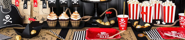 Thme d'anniversaire Pirate Le Rouge pour votre enfant