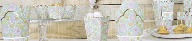 Thme d'anniversaire Shabby et Or pour votre enfant